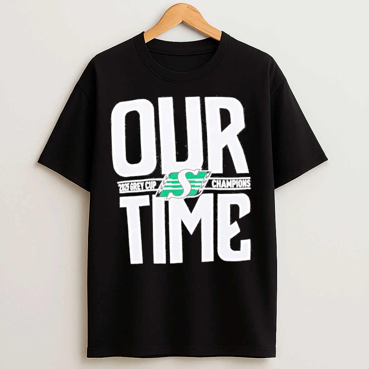 Classic Saskatchewan Roughriders 112th Grey Cup Champions Our Time T Shirts