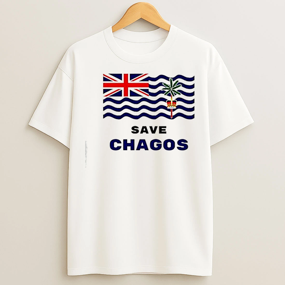 Classic Save Chagos Flag Graphic T Shirts