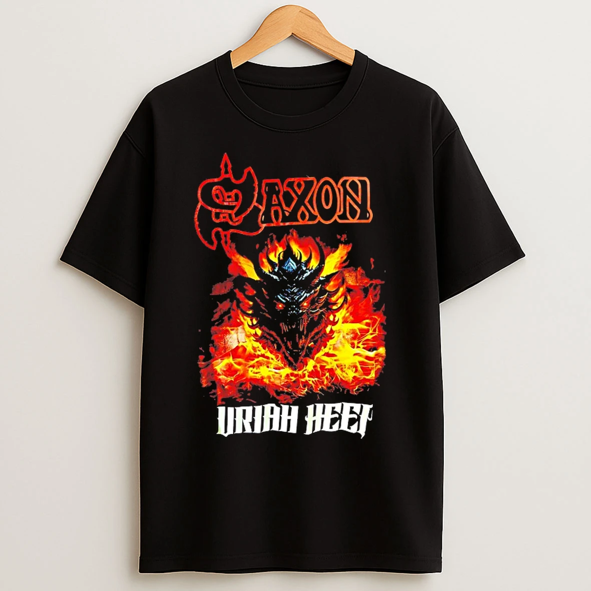 Classic Saxon Uriah Heep T Shirts