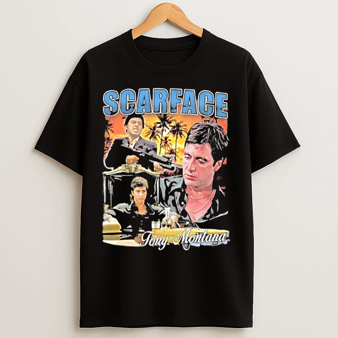 Classic Scarface Tony Montana Vintage Graphic T Shirts