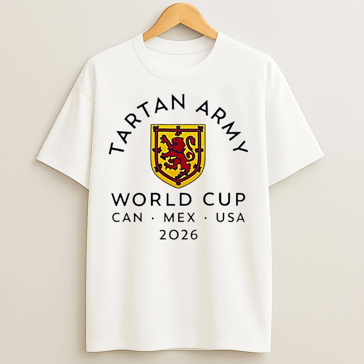Classic Scotland Tartan Army World Cup 2026 Logo T Shirts