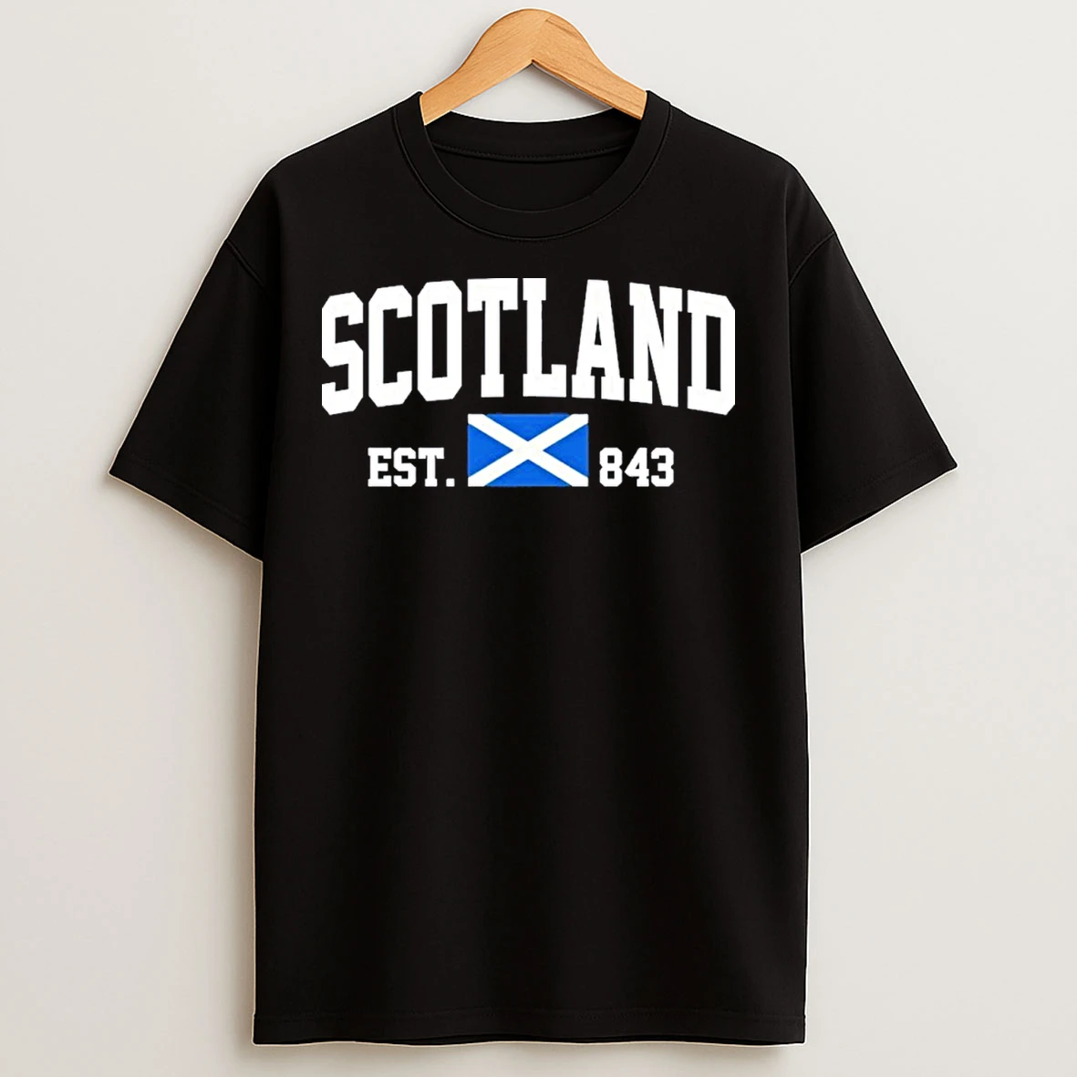 Classic Scotland Varsity Flag T Shirts