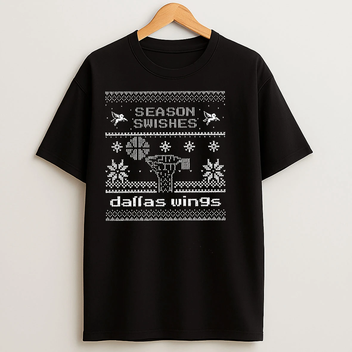Classic Season Swishes Dallas Wings Ugly Christmas T Shirts