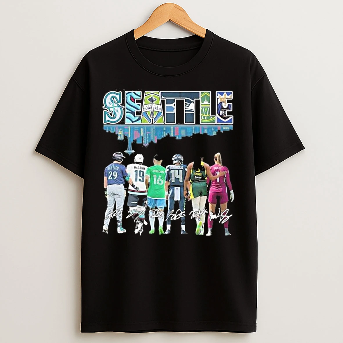 Classic Seattle All Sports Teams Players T Shirts