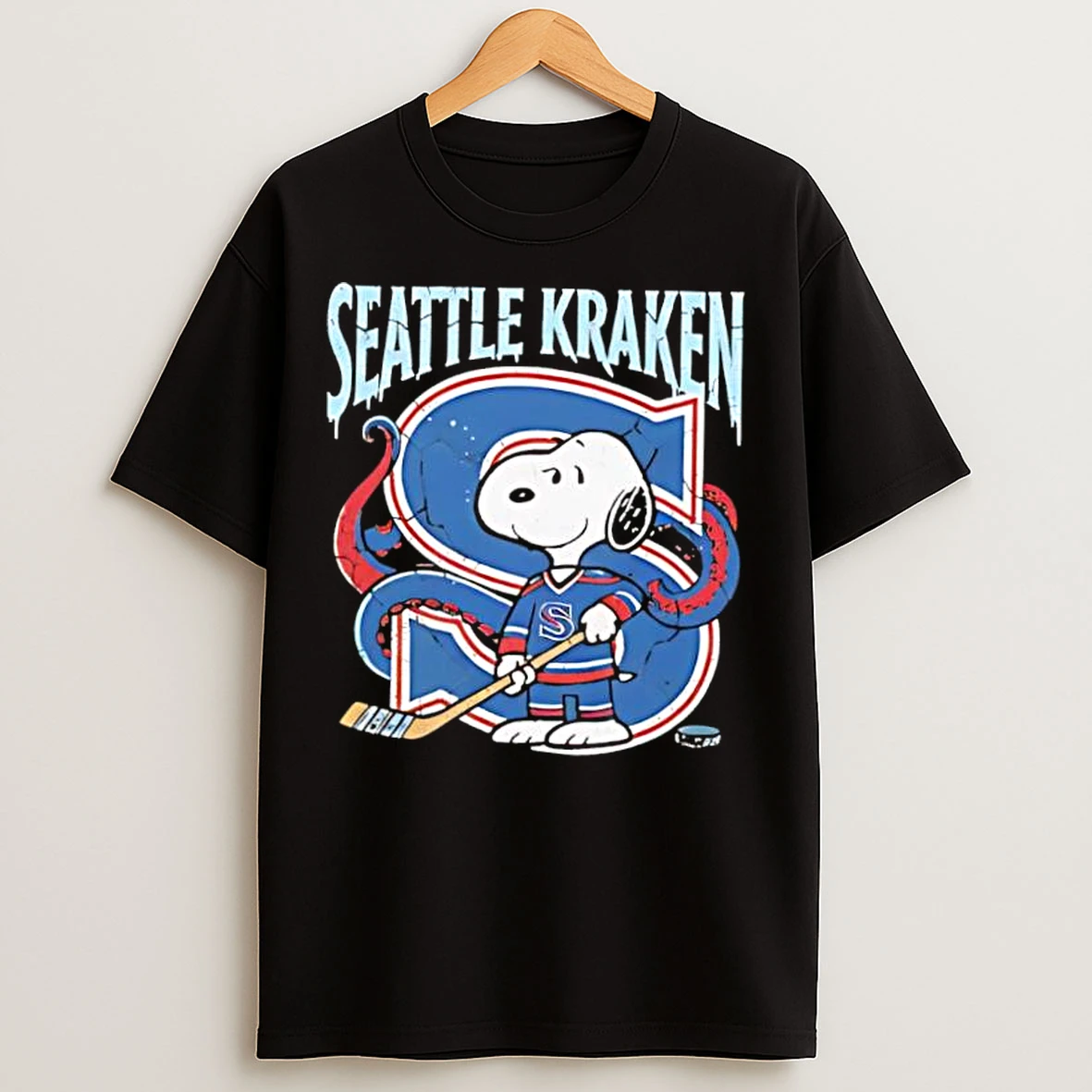Classic Seattle Kraken Snoopy Peanuts 2026 T Shirts