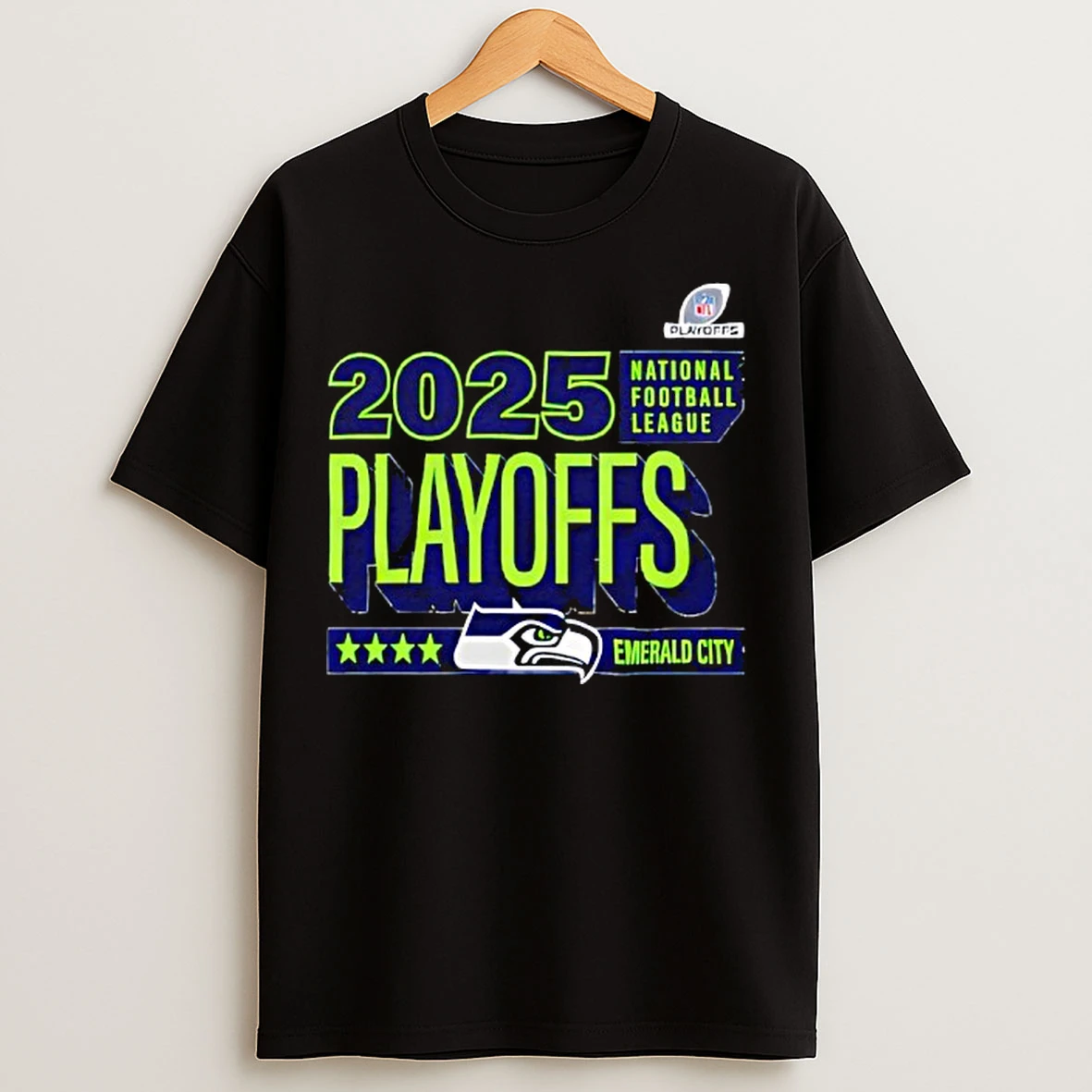 Classic Seattle Seahawks 2025 Nfl Playoffs Emerald City T Shirts