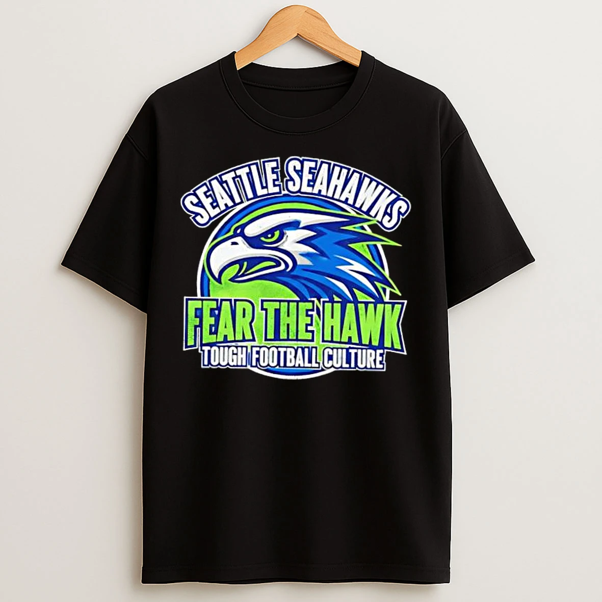 Classic Seattle Seahawks Fear The Hawk Tough Football Culture T Shirts