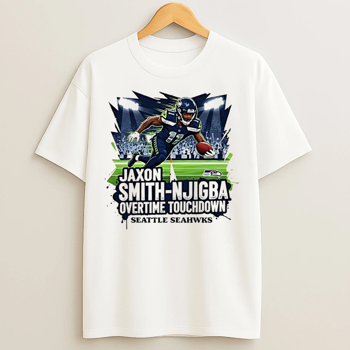 Classic Seattle Seahawks Jaxon Smith Njigba Overtime Touchdown Play T Shirts