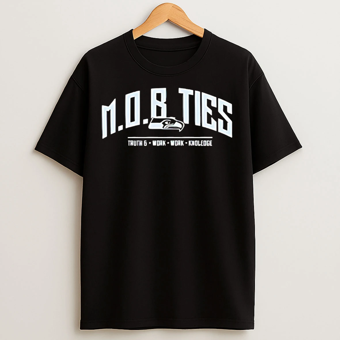 Classic Seattle Seahawks Mob Ties Truth And Work Work Knolwedge T Shirts