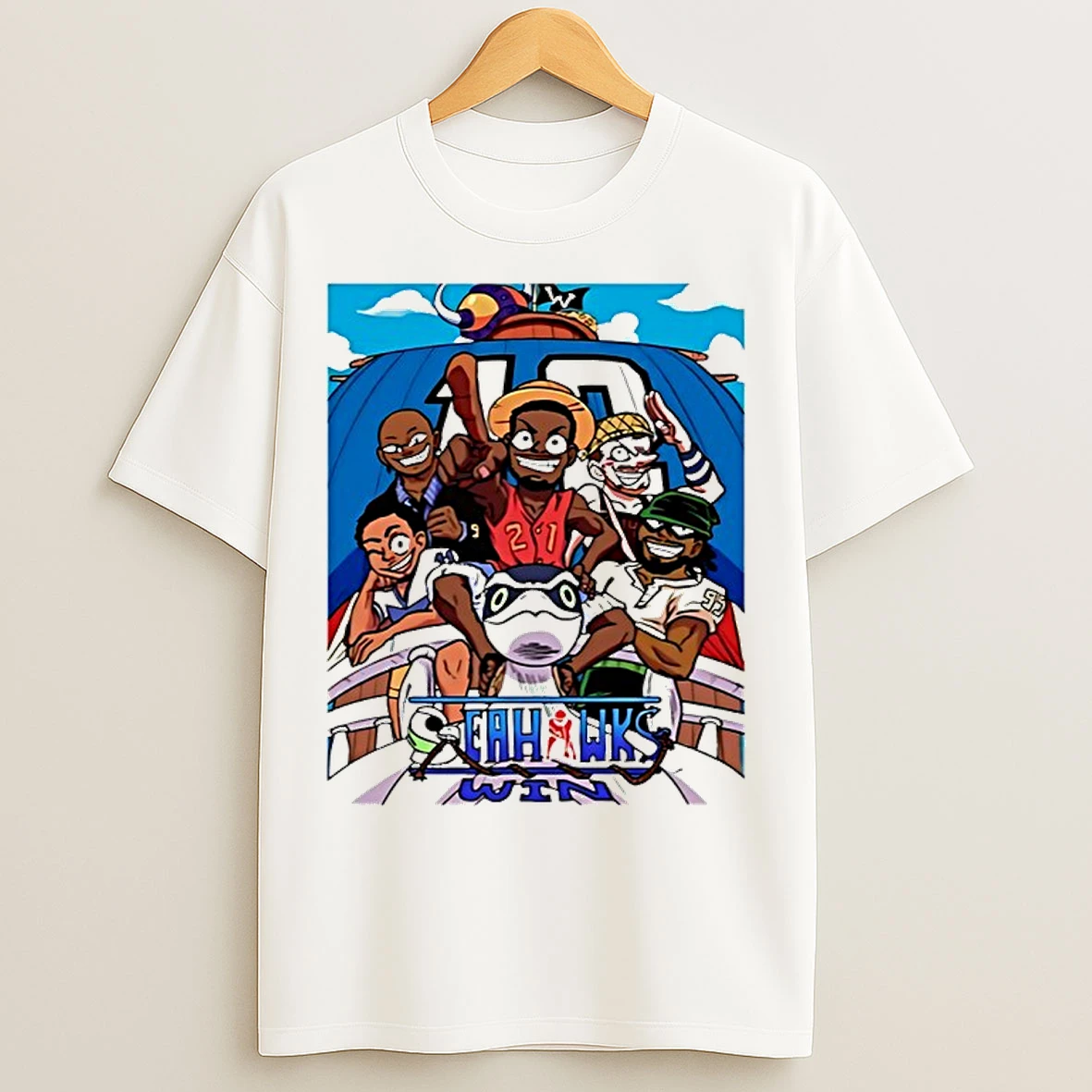 Classic Seattle Seahawks One Piece Seahawks Win 2025 T Shirts