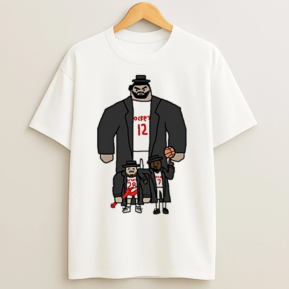 Classic Sen Goon Squad Houston Rockets Basketball Caricature T Shirts