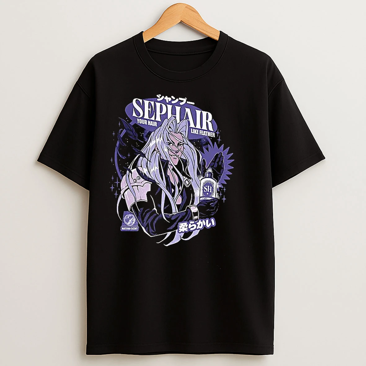 Classic Sephair Your Hair Like Feather Sephiroth Final Fantasy Vii Parody T Shirts