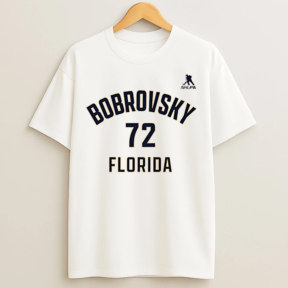 Classic Sergei Bobrovsky 72 Florida Panthers Nhl Player Number And Name T Shirts