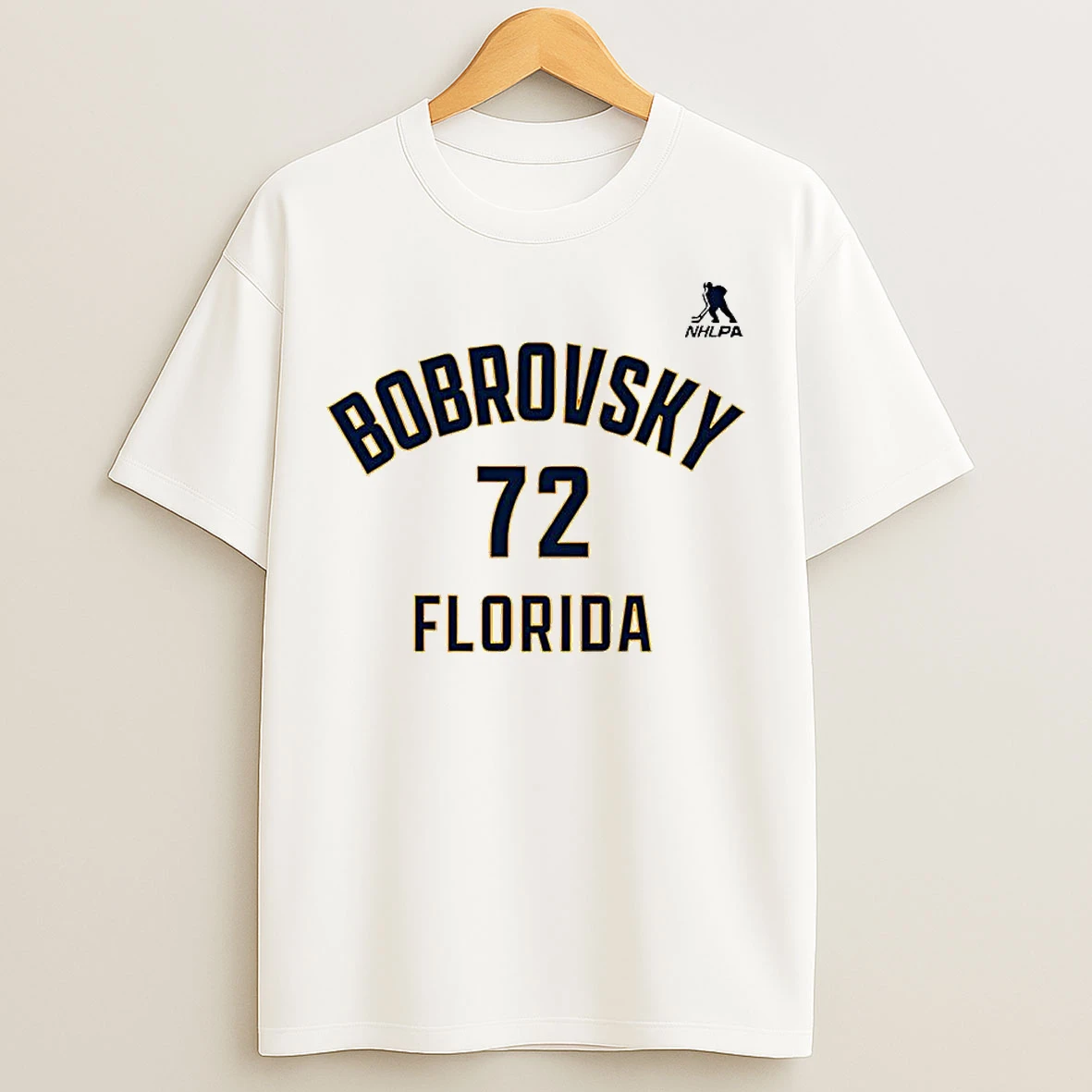 Classic Sergei Bobrovsky Florida Panthers Ice Hockey Name And Number 72 T Shirts