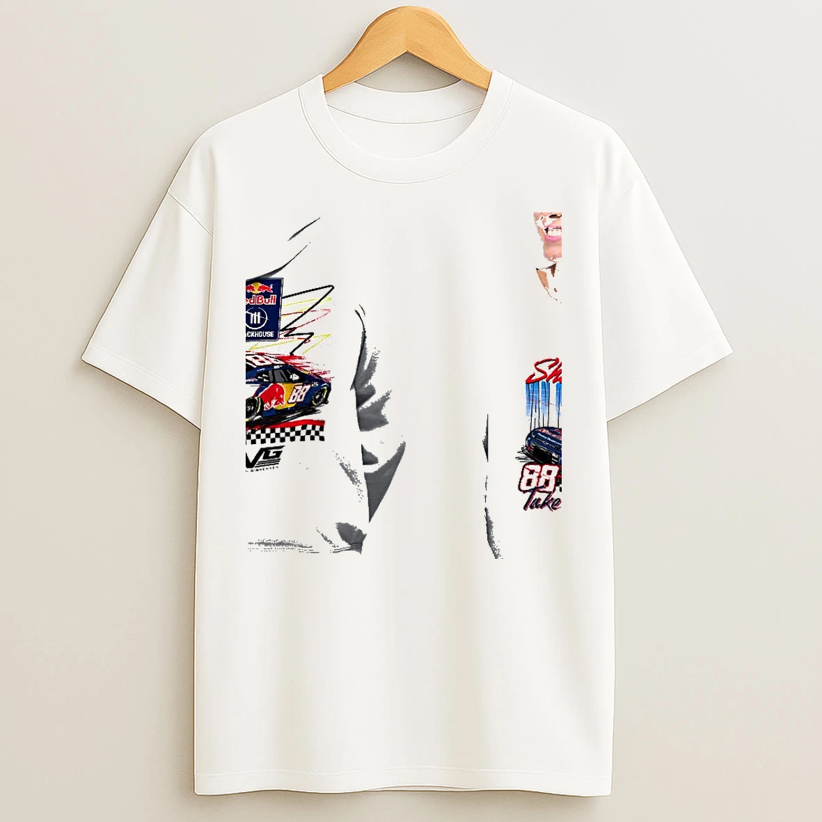 Classic Shane Van Gisbergen Red Bull Take Flight Signature T Shirts