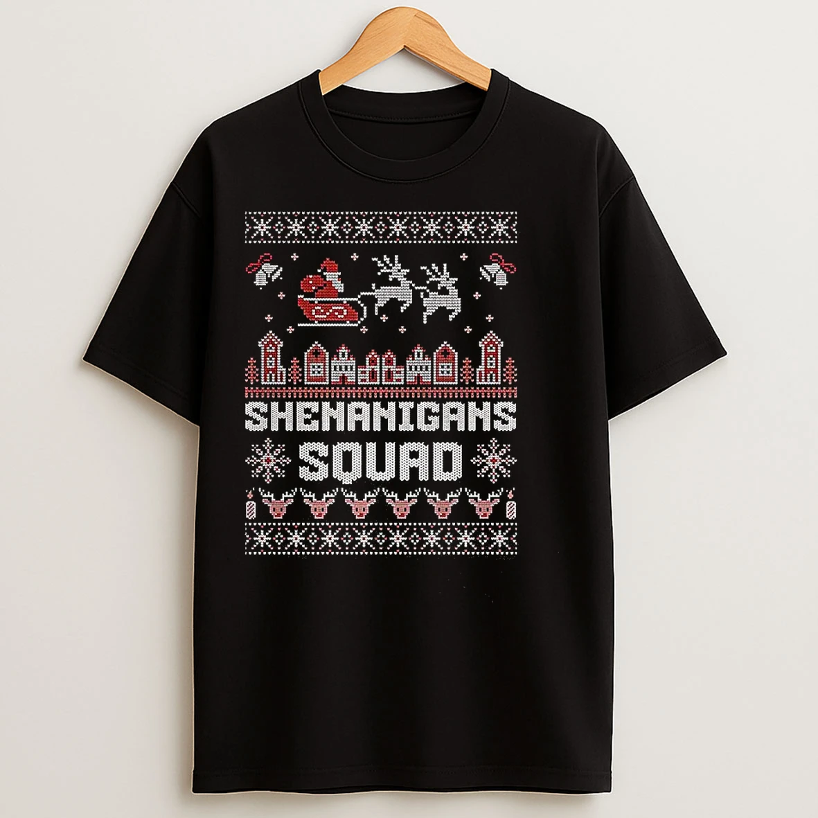 Classic Shenanigans Squad Ugly Christmas T Shirts