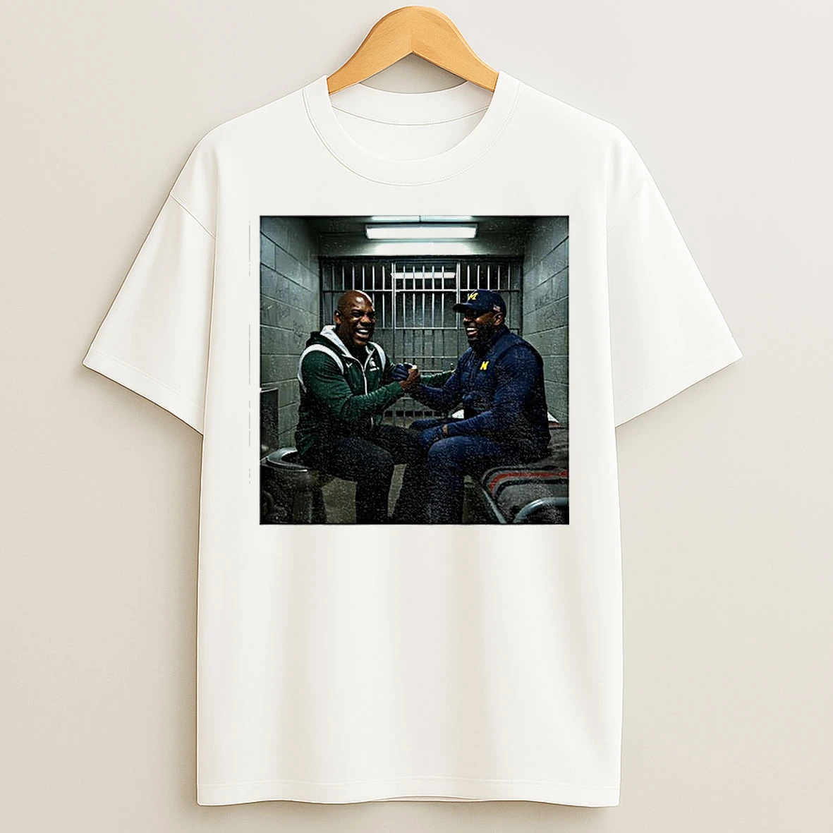 Classic Sherrone Moore Vs Mel Tucker Go Blue In Prison T Shirts