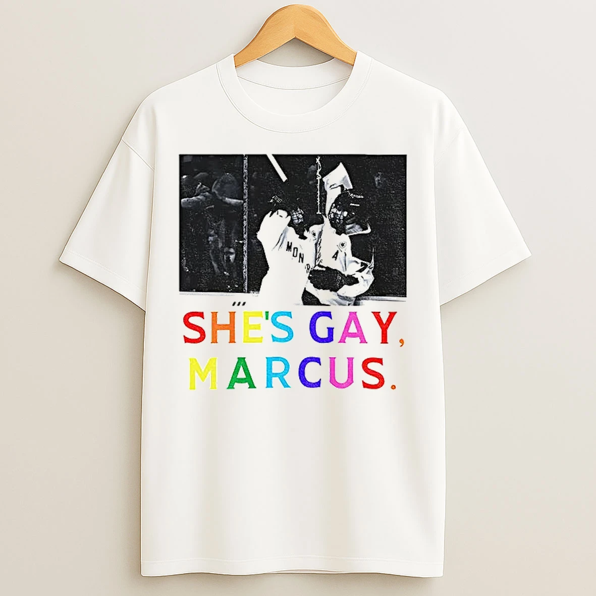 Classic Shes Gay Marcus Montreal Pwhl Hockey T Shirts