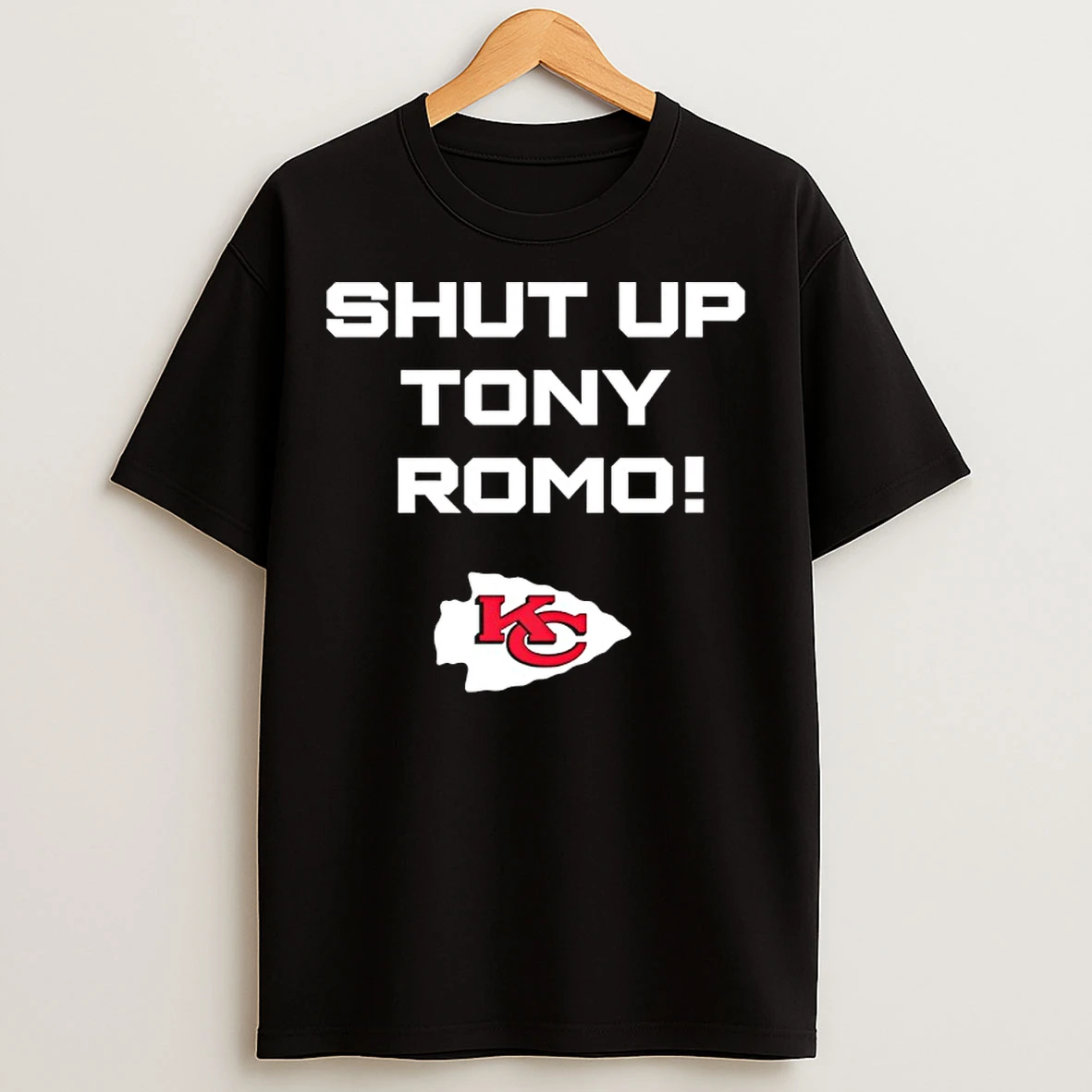Classic Shut Up Tony Romo Kansas City Chiefs T Shirts