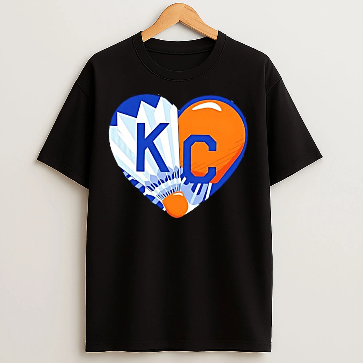 Classic Shuttlecock Kc Heart T Shirts