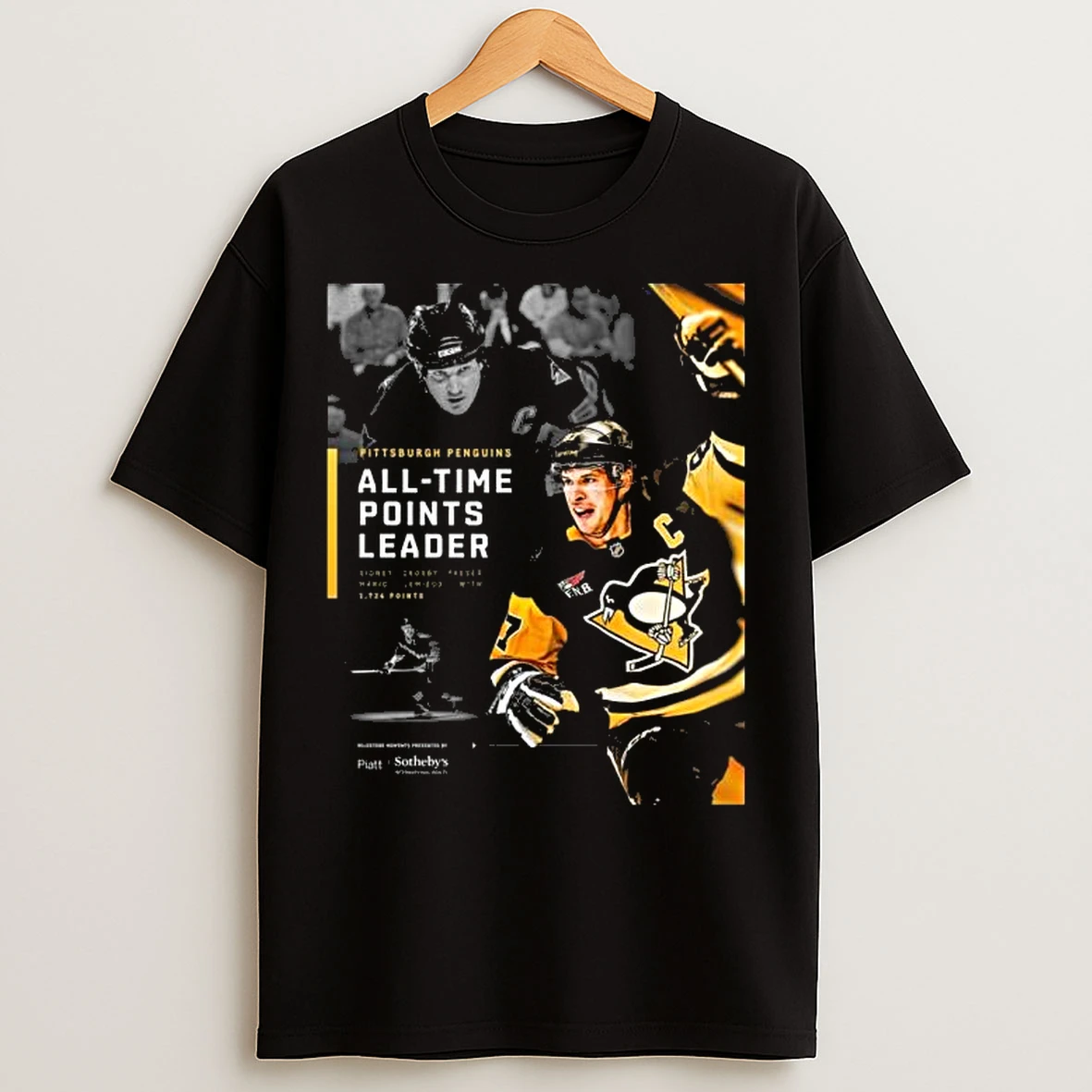 Classic Sidney Crosby All Time Points Leader T Shirts