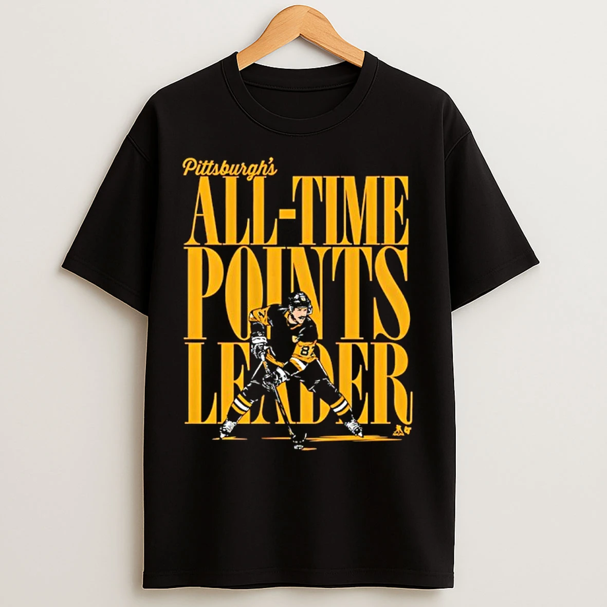 Classic Sidney Crosby Pittsburgh All Time Points Leader T Shirts