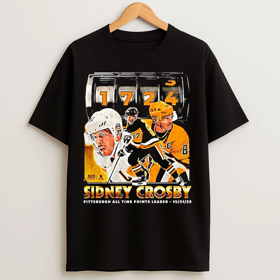 Classic Sidney Crosby Pittsburgh Penguins Player All Time Points Leader T Shirts