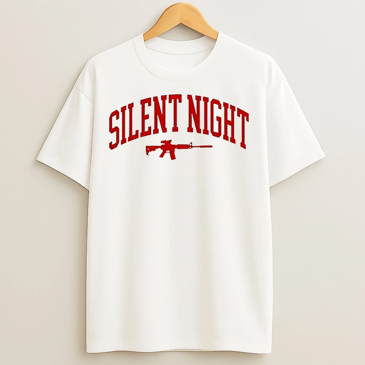 Classic Silent Night Rifle Silhouette T Shirts