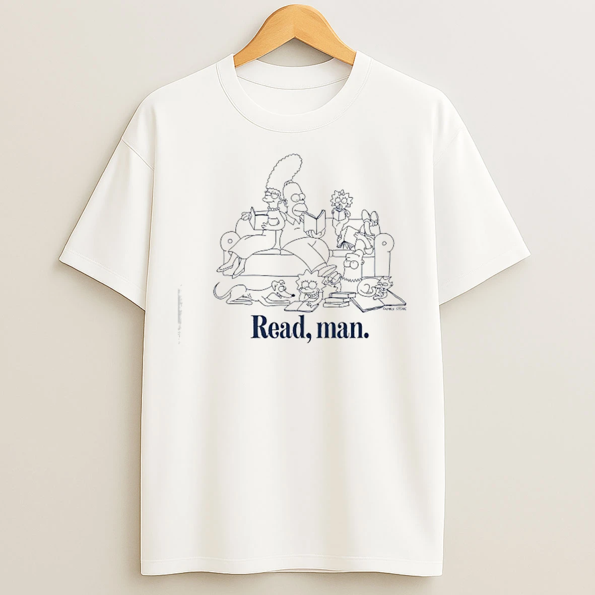 Classic Simpson Read Man T Shirts