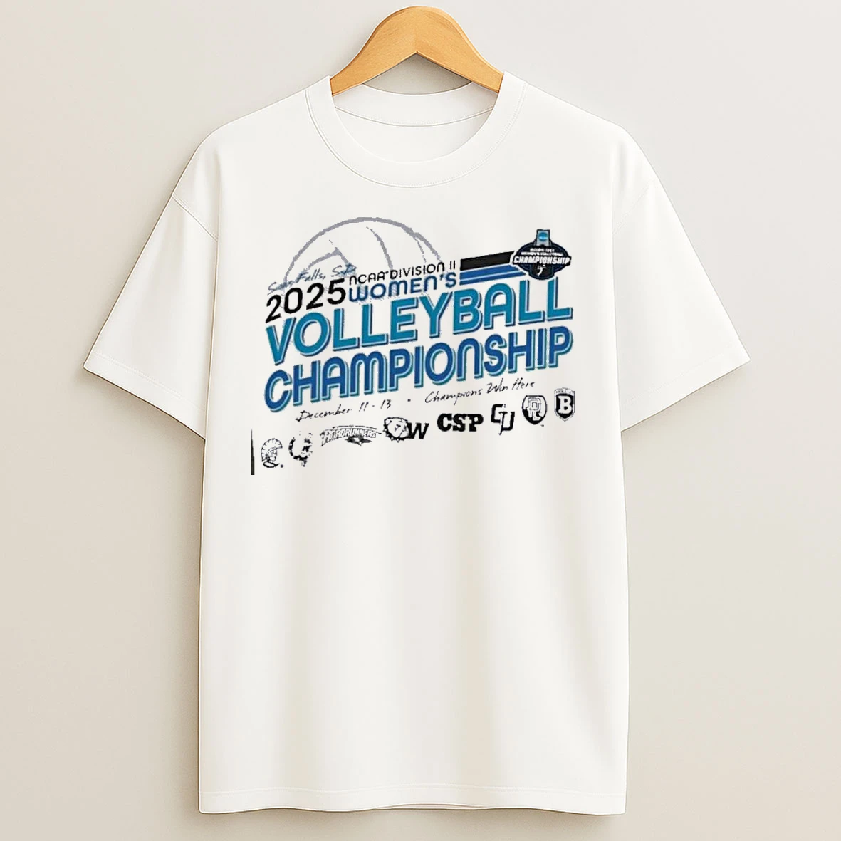 Classic Sioux Falls Sd 2025 Ncaa Dii Womens Volleyball Championship T Shirts