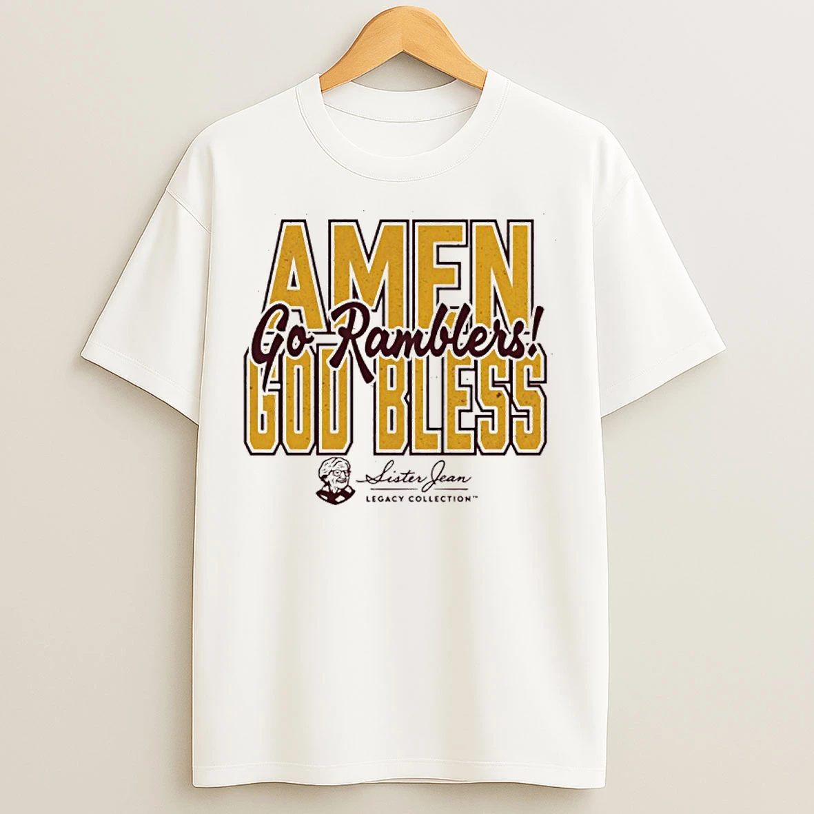 Classic Sister Jean Amen God Bless Go Ramblers T Shirts