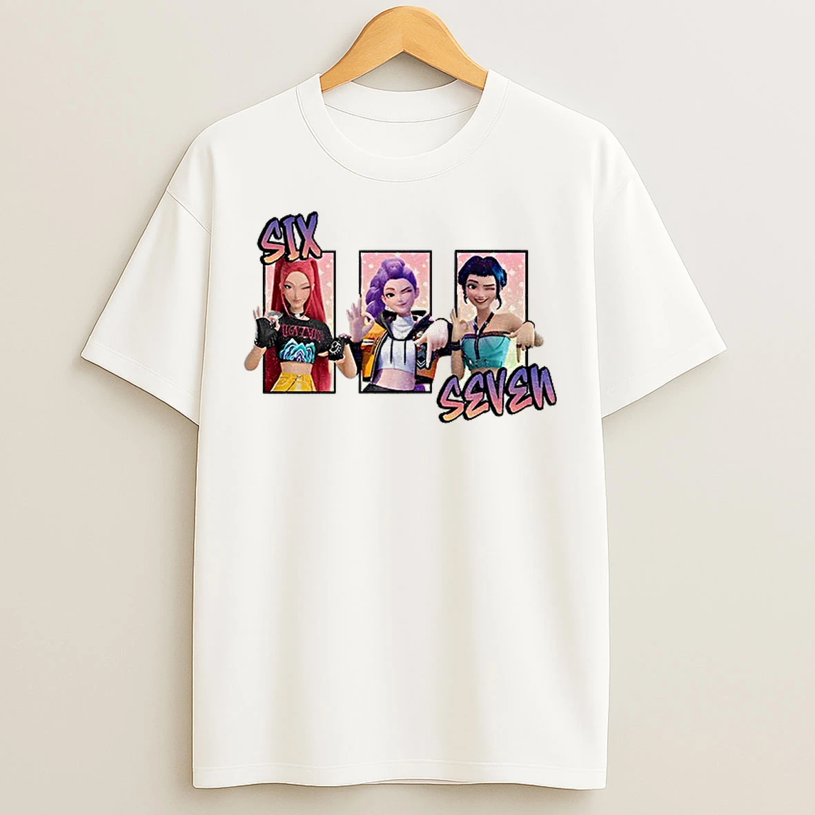 Classic Six Seven 6 7 Meme Kpop Girls Band Huntrix Girl T Shirts