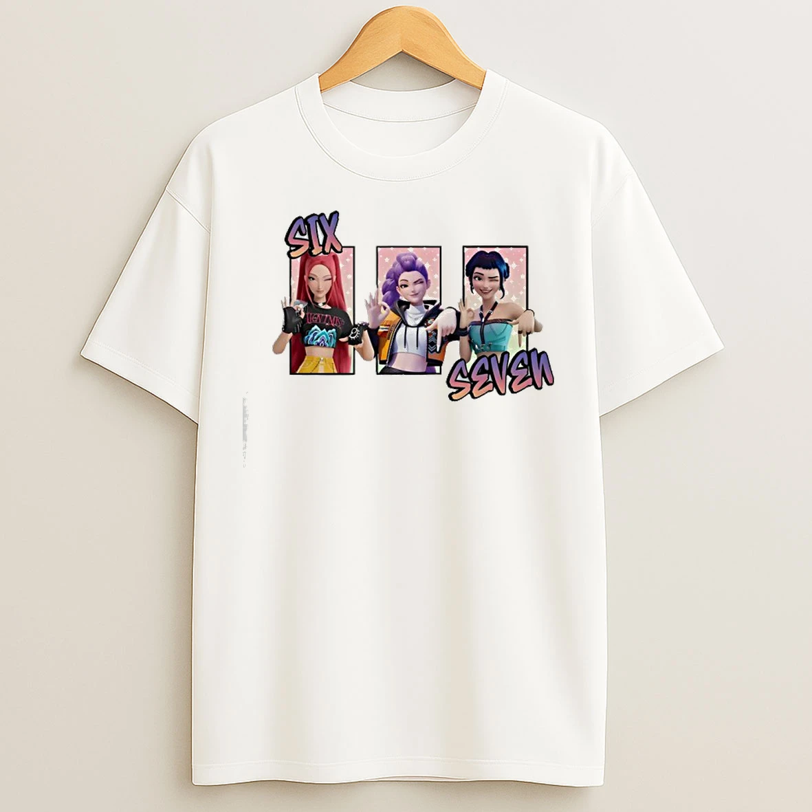Classic Six Seven 6 7 Meme Kpop Girls Band T Shirts