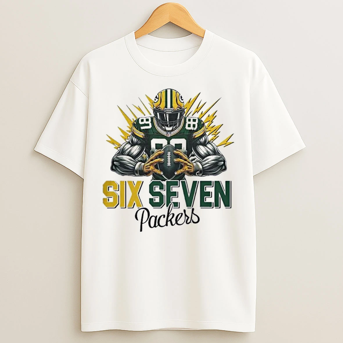 Classic Six Seven Green Bay Packers T Shirts