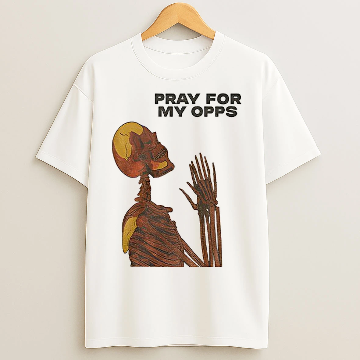 Classic Skull Pray For My Opps Matthew T Shirts