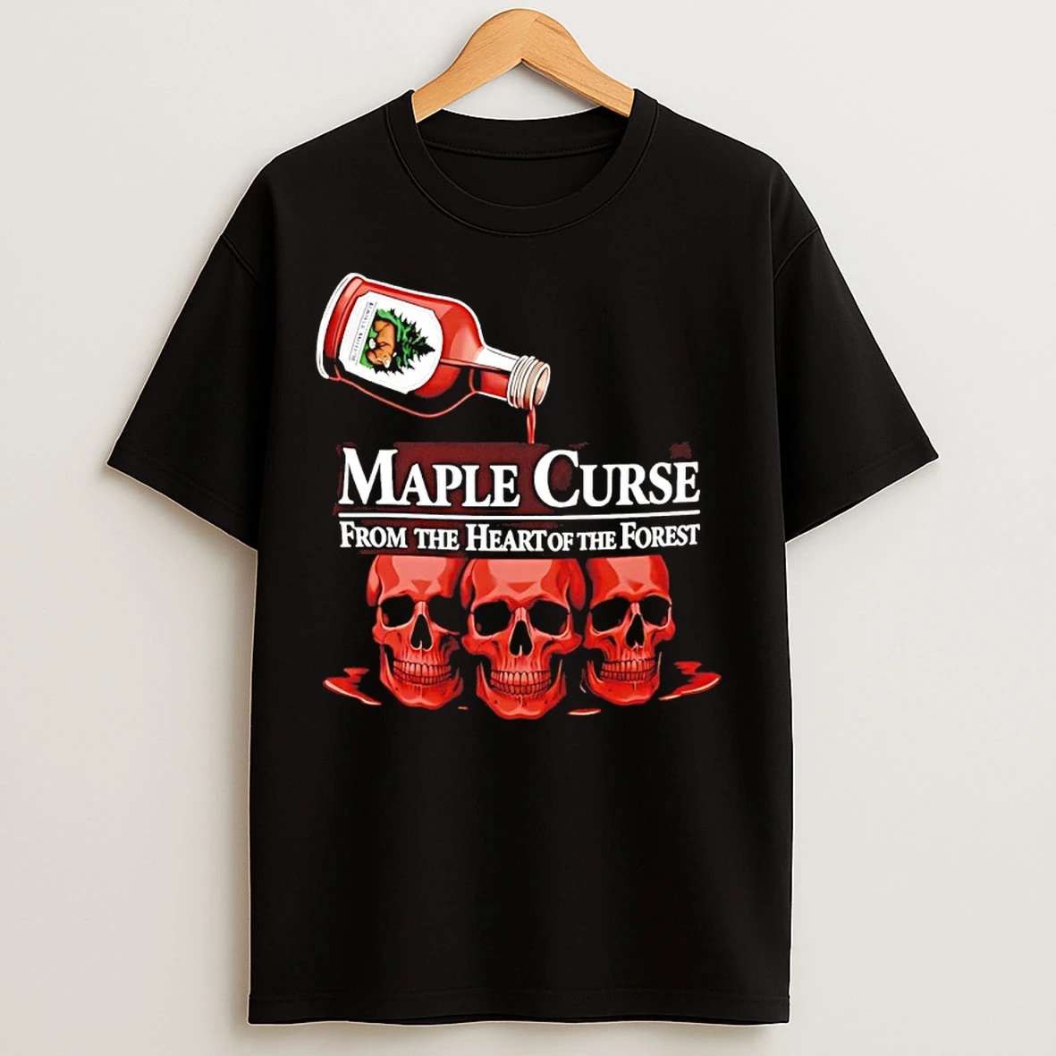 Classic Skulls Maple Curse From The Heart Of The Forest Graphic T Shirts