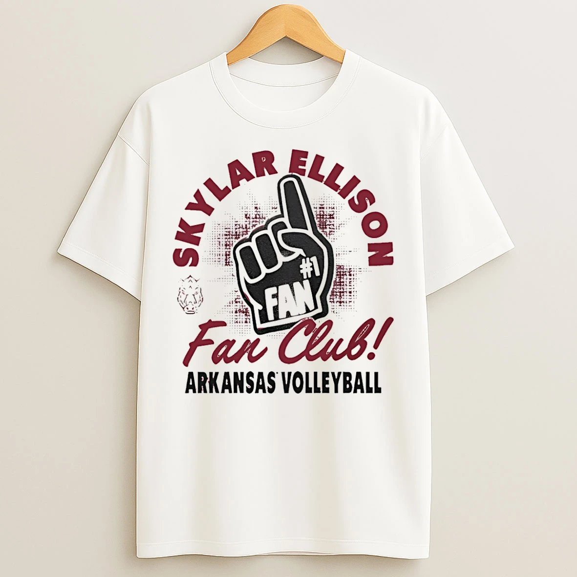 Classic Skylar Ellison Fan Club Arkansas Razorbacks T Shirts