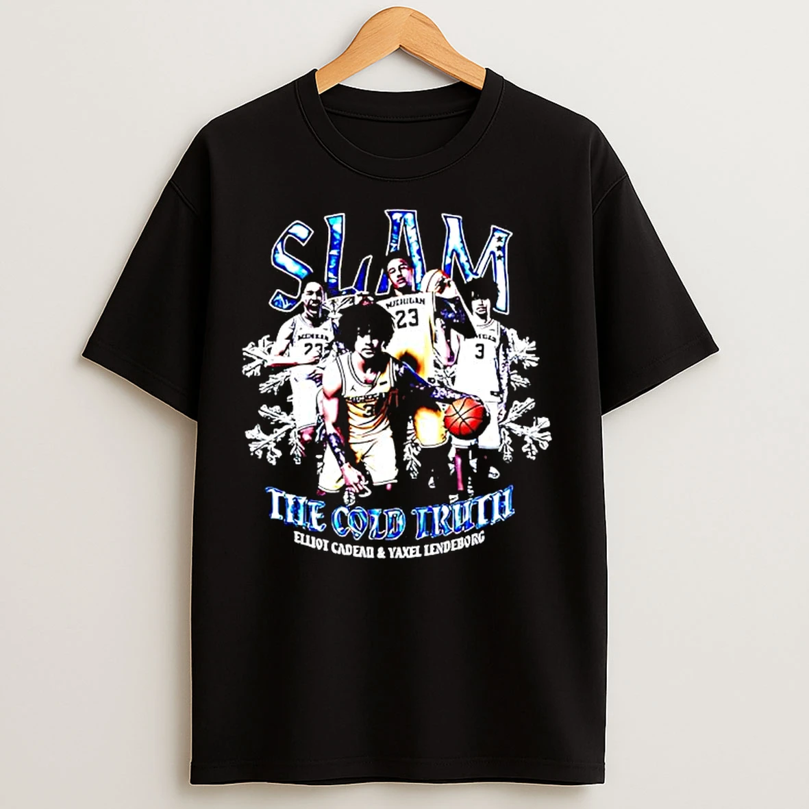 Classic Slam The Cold Truth Elliot Cadeau Yaxel Lendeborg Michigan Jersey T Shirts