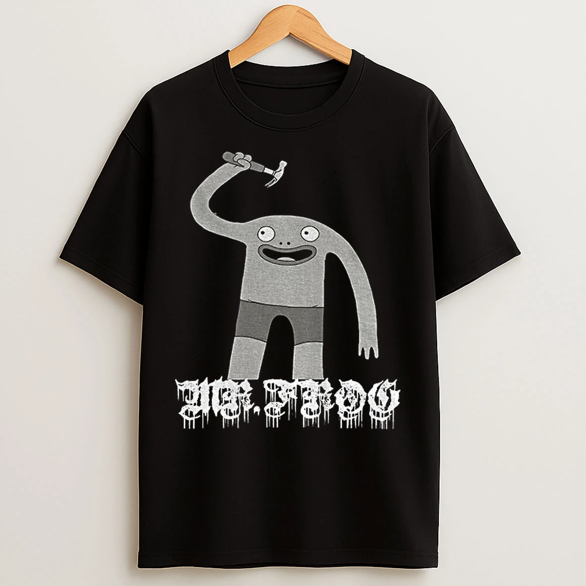 Classic Smiling Friends Mr Frog Metal Punk Rock Band Parody T Shirts
