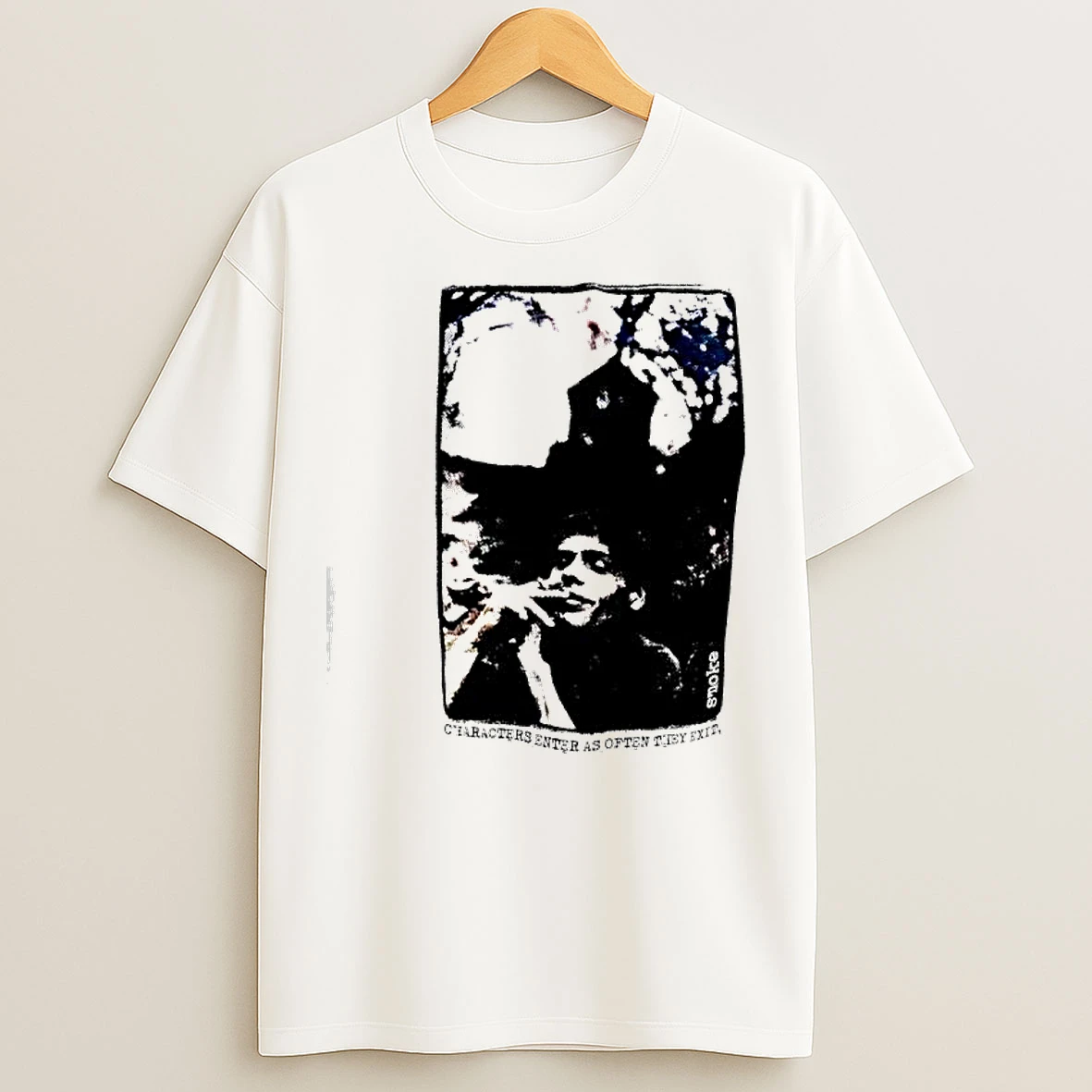 Classic Smoke Michael Peter Smith Characters Enter As Often They Exit T Shirts