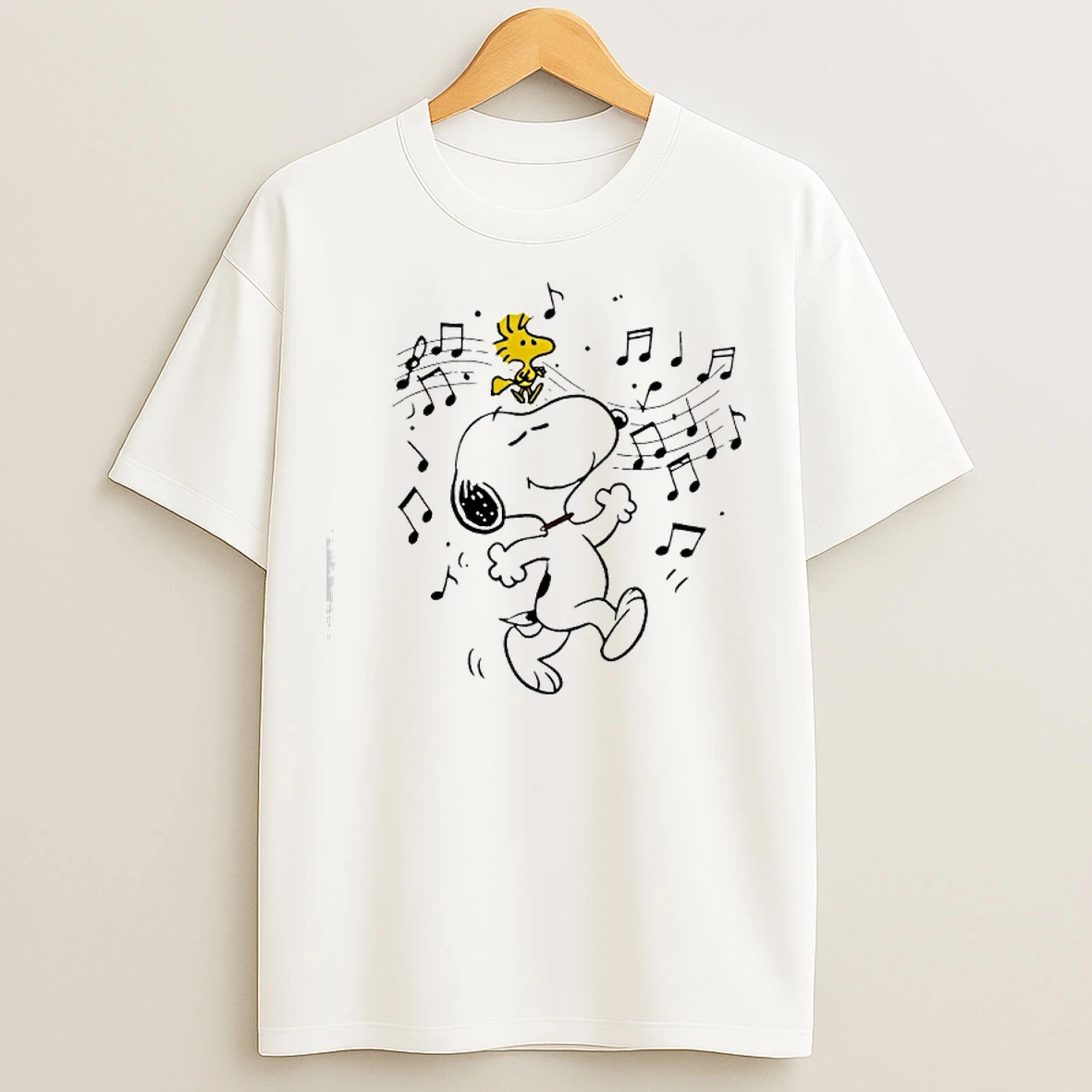 Classic Snoopy Dancing With Woodstock T Shirts