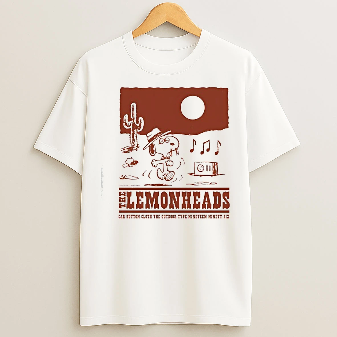 Classic Snoopy Elemonheads Car Button Cloth The Outdoor Type Nineteen Ninety Six T Shirts