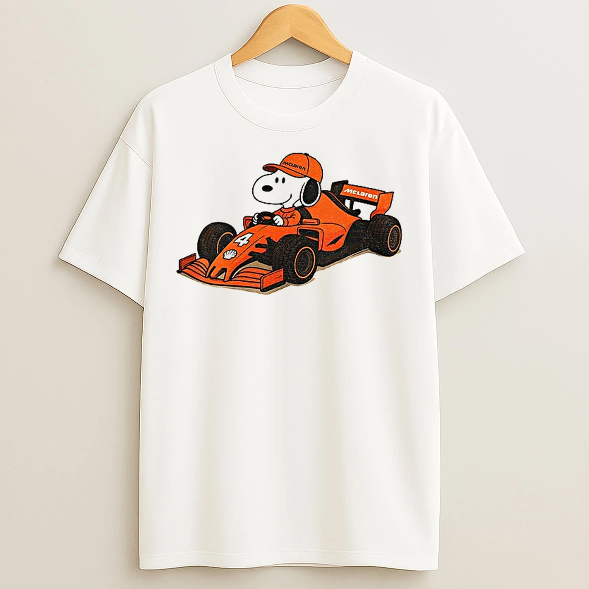 Classic Snoopy Lando Norris Mclaren Formula One Racing T Shirts