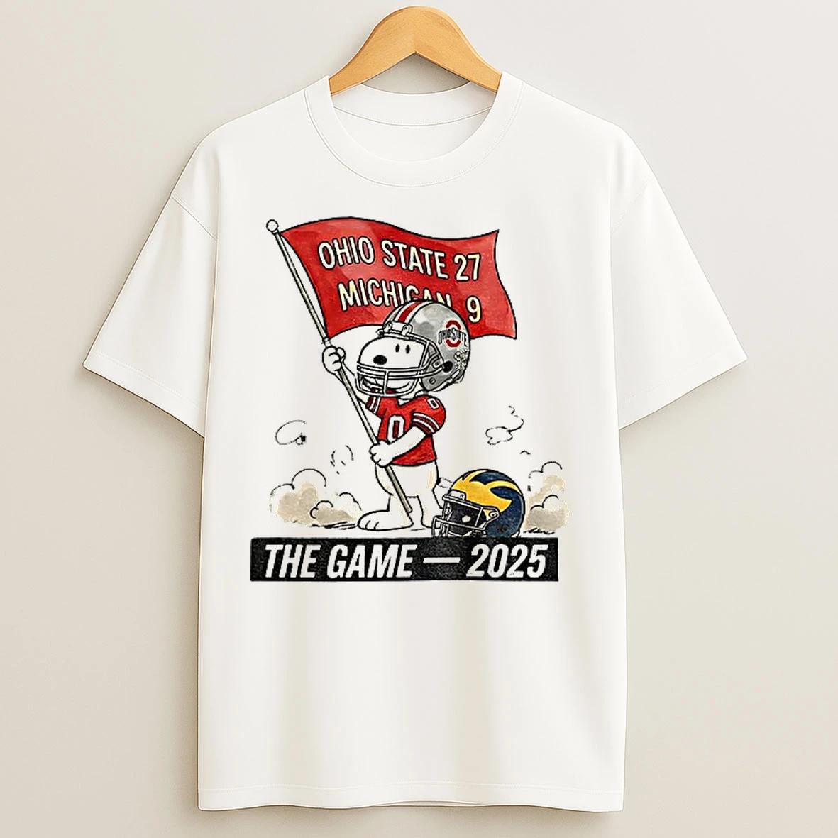 Classic Snoopy Ohio State 27 9 Michigan Ohio State Buckeyes The Game 2025 T Shirts