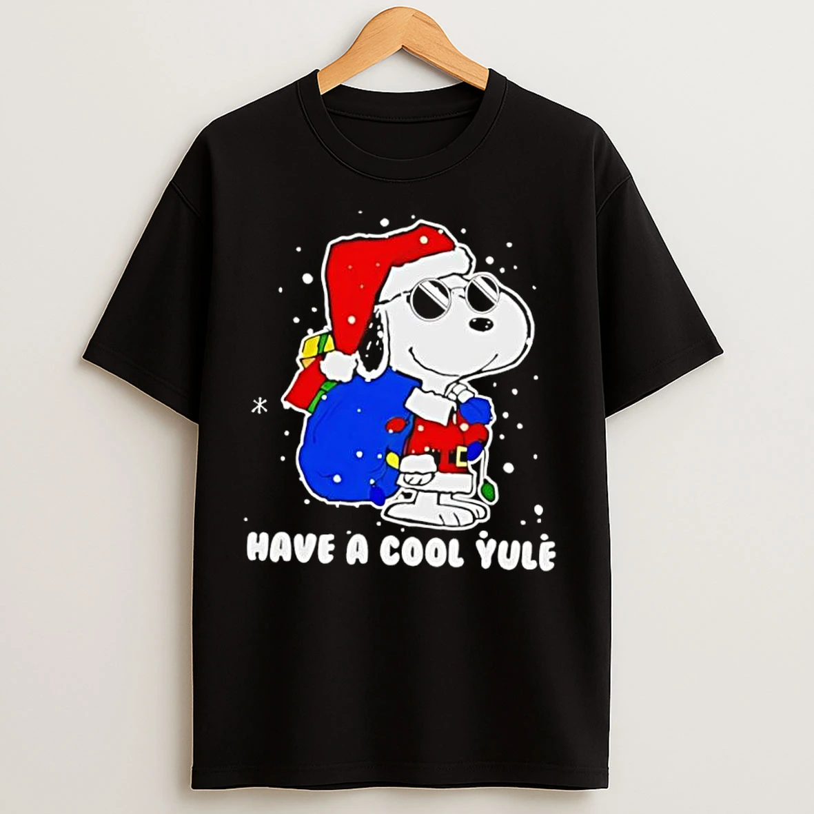 Classic Snoopy Santa Hat Merry Christmas Have A Cool Yule T Shirts