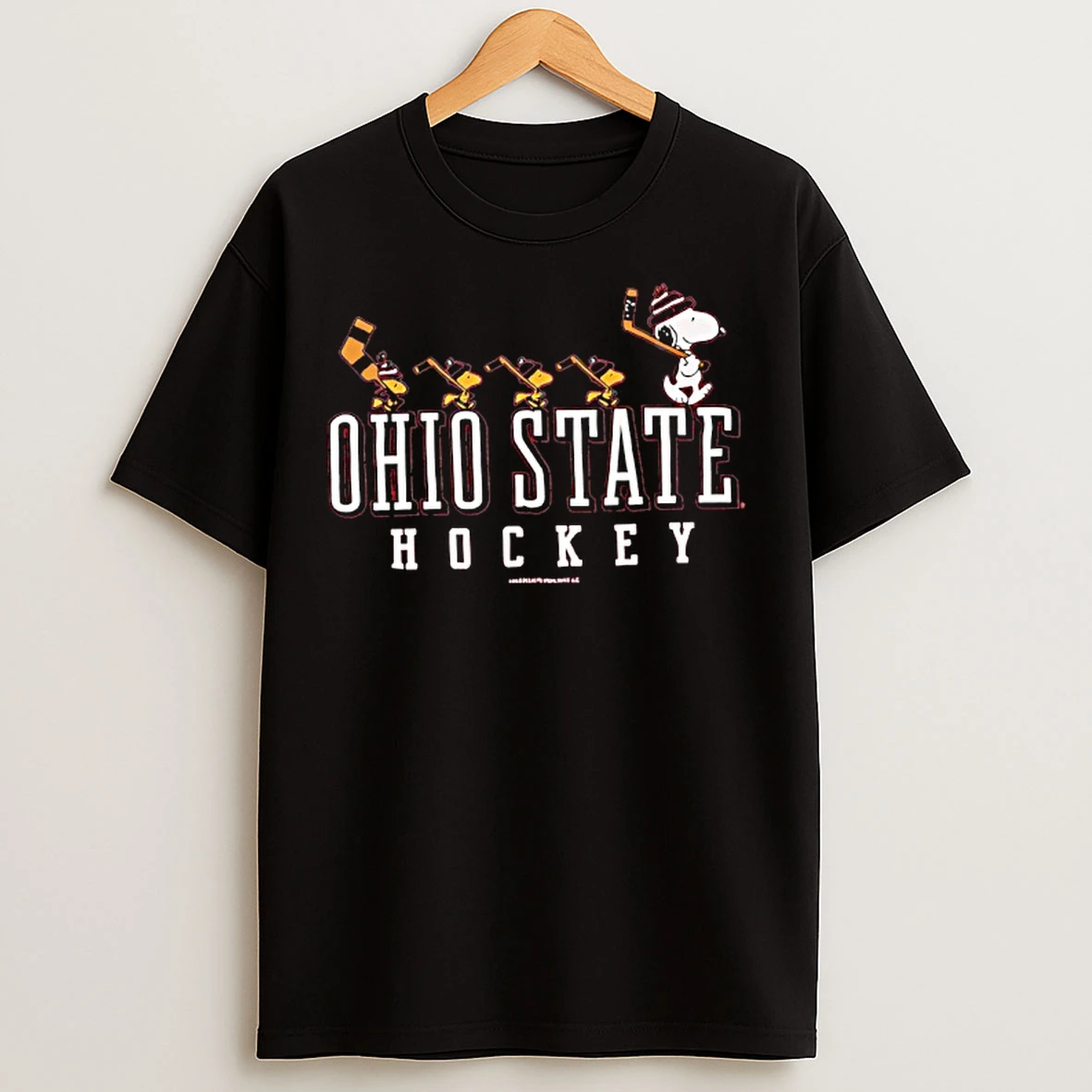 Classic Snoopy And Woodstock And Ohio State Buckeyes T Shirts