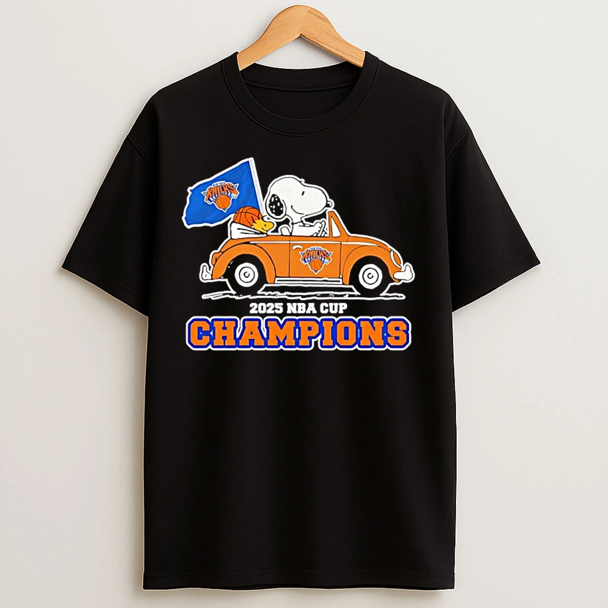Classic Snoopy Drive Ny Knicks 2025 Nba Champions T Shirts