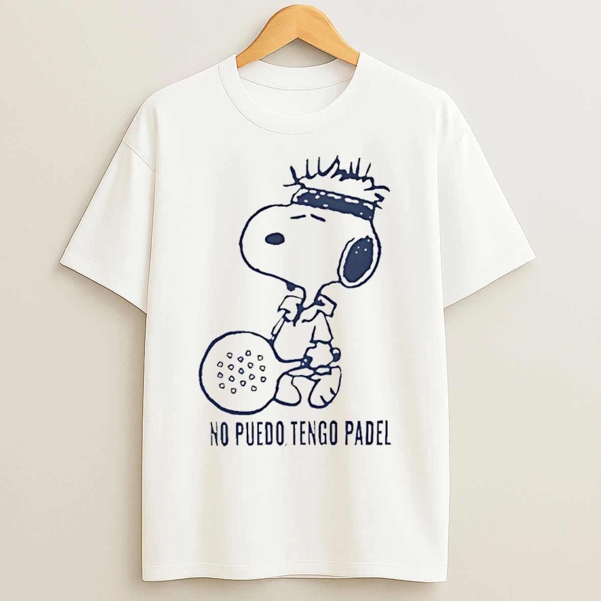 Classic Snoopy No Puedo Tengo Padel T Shirts
