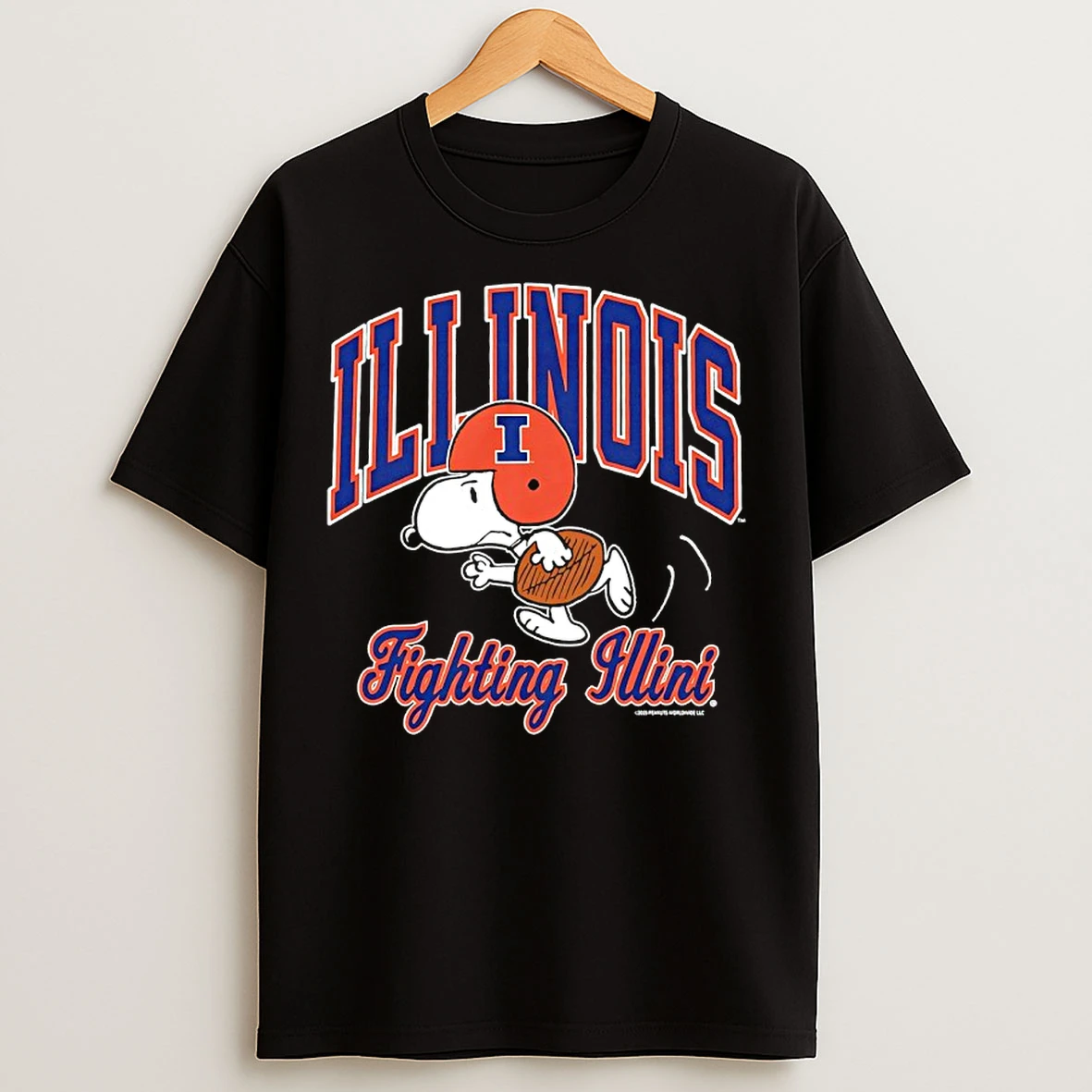 Classic Snoopy X Illinois Fighting Illini Football T Shirts