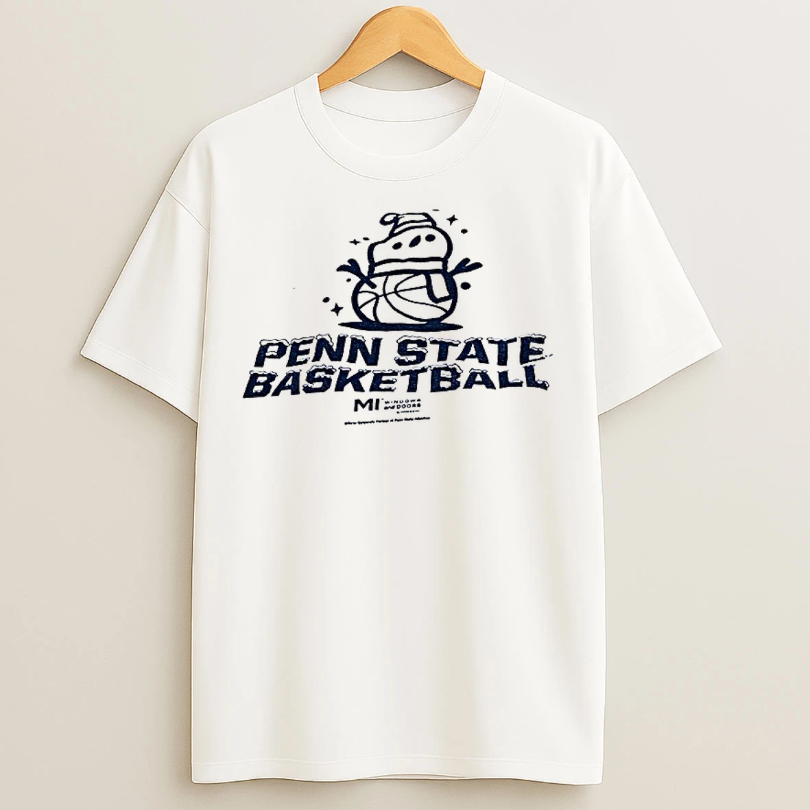 Classic Snowman Penn State Nittany Lions Basketball Merry Christmas 2025 T Shirts